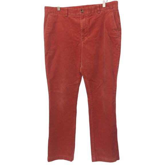 VINEYARD VINES Men's Size 35x32 Shep&Ian Corduroy Straight Leg Pants Orange $128 - Picture 1 of 7